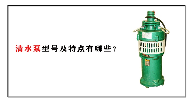 清水泵型號(hào)及特點(diǎn)有哪些？