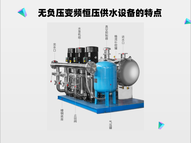 無負壓變頻恒壓供水設(shè)備的特點
